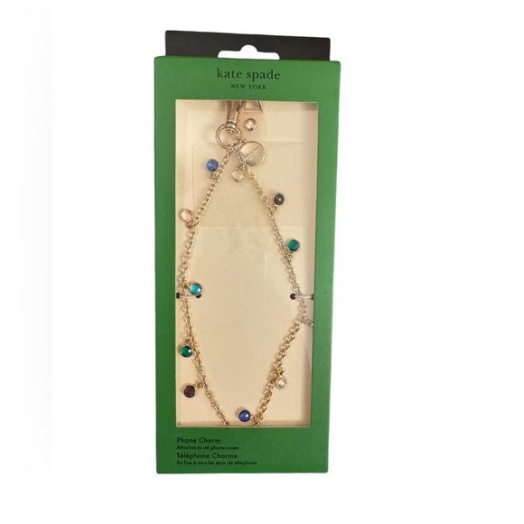 kate spade Phone Charm Bracelet in High Shine. Will Fits All Phones - Picture 9 of 10